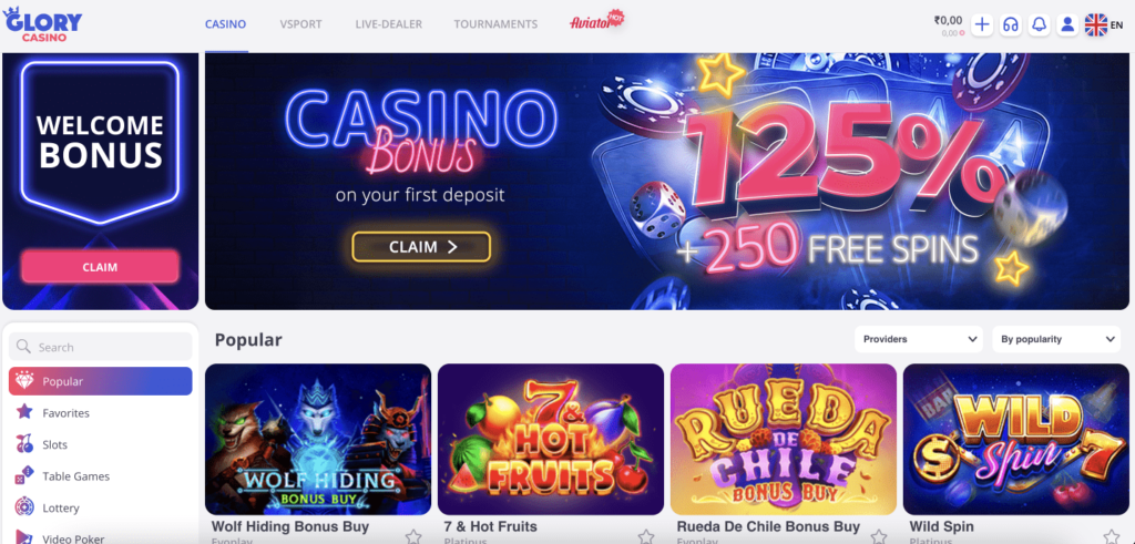 Glory casino